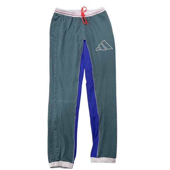 Adidas Men's Primegreen Multicolored Joggers Track Pants Ladcore Pockets, XS - Picture 1 of 7
